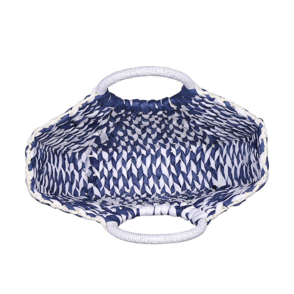 Product Image of Urban Expressions St. Barts Satchel NA-840611162113 View 4 | Navy White