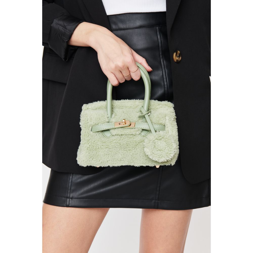 Woman wearing Sage Urban Expressions Hyacinth Crossbody 840611102652 View 1 | Sage