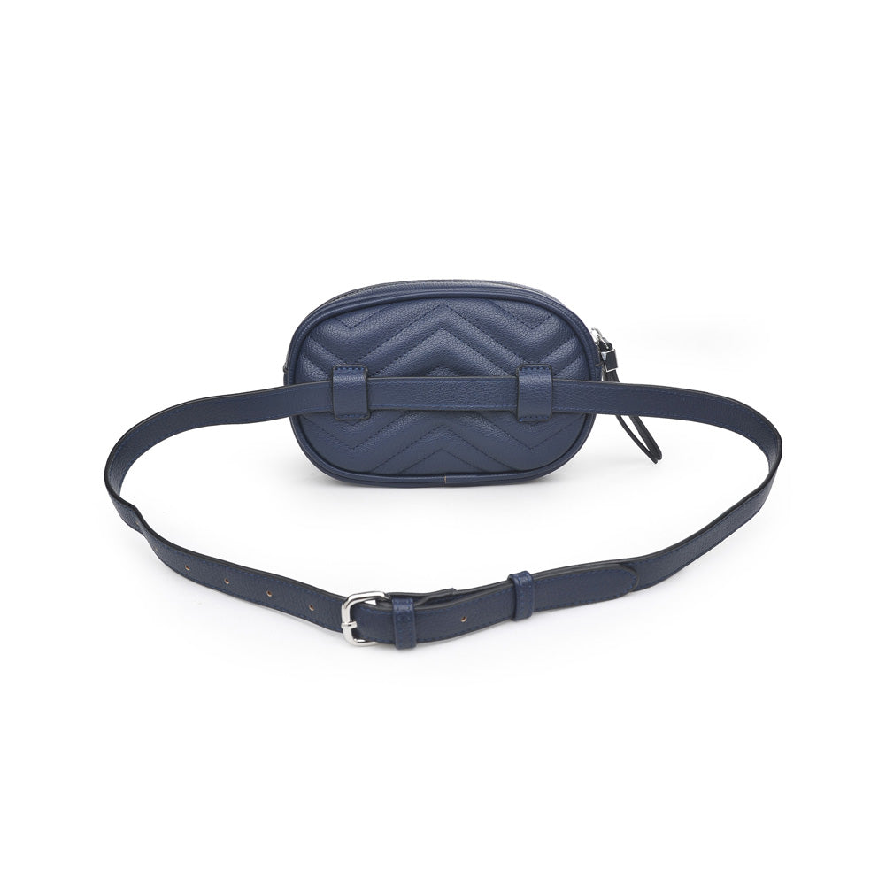 Woman wearing Navy Urban Expressions Sage Belt Bag 840611152138 View 7 | Navy