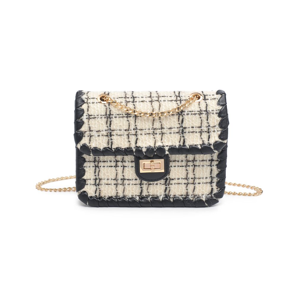 Product Image of Urban Expressions Marjorie Crossbody 840611101129 View 5 | Black White