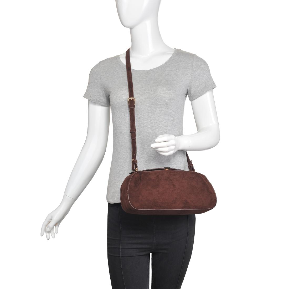 Product Image of Urban Expressions Lizzie Crossbody 840611199089 View 5 | Chocolate