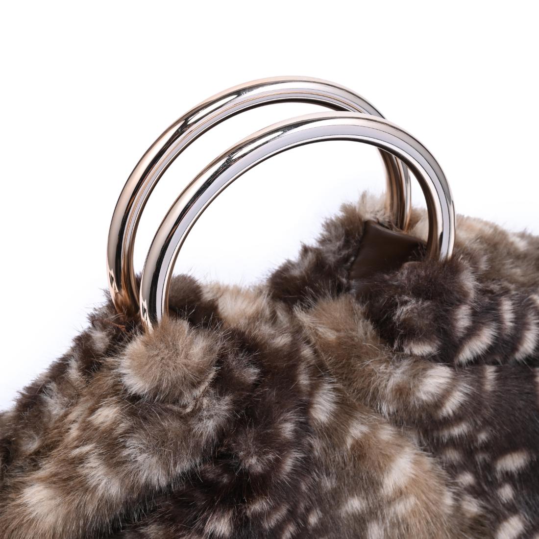 Urban Expressions Keala - Faux Fur Tote 840504216046 View 8 | Chocolate Fawn