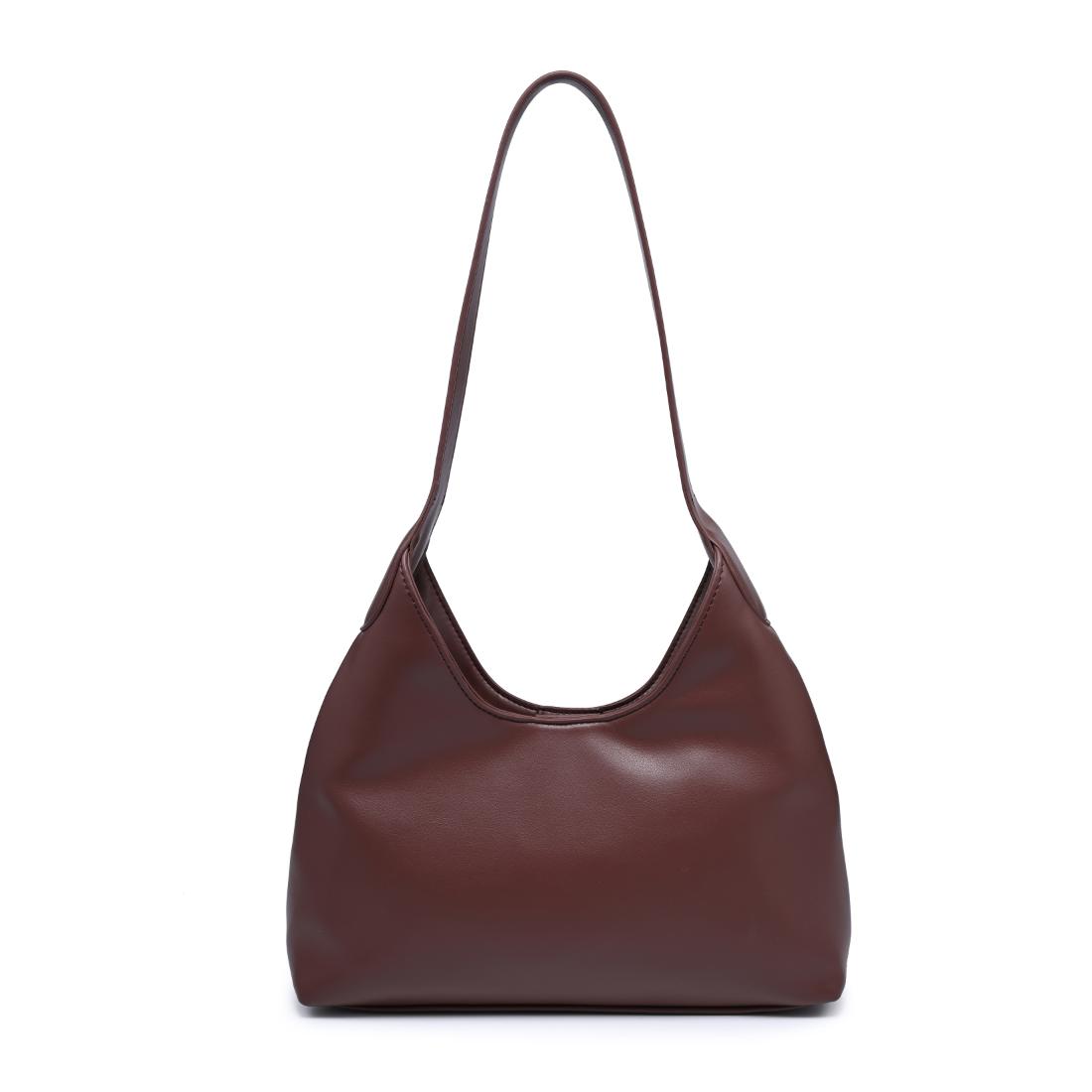 Woman wearing Chocolate Urban Expressions Camila Shoulder Bag 840504205859 View 7 | Chocolate