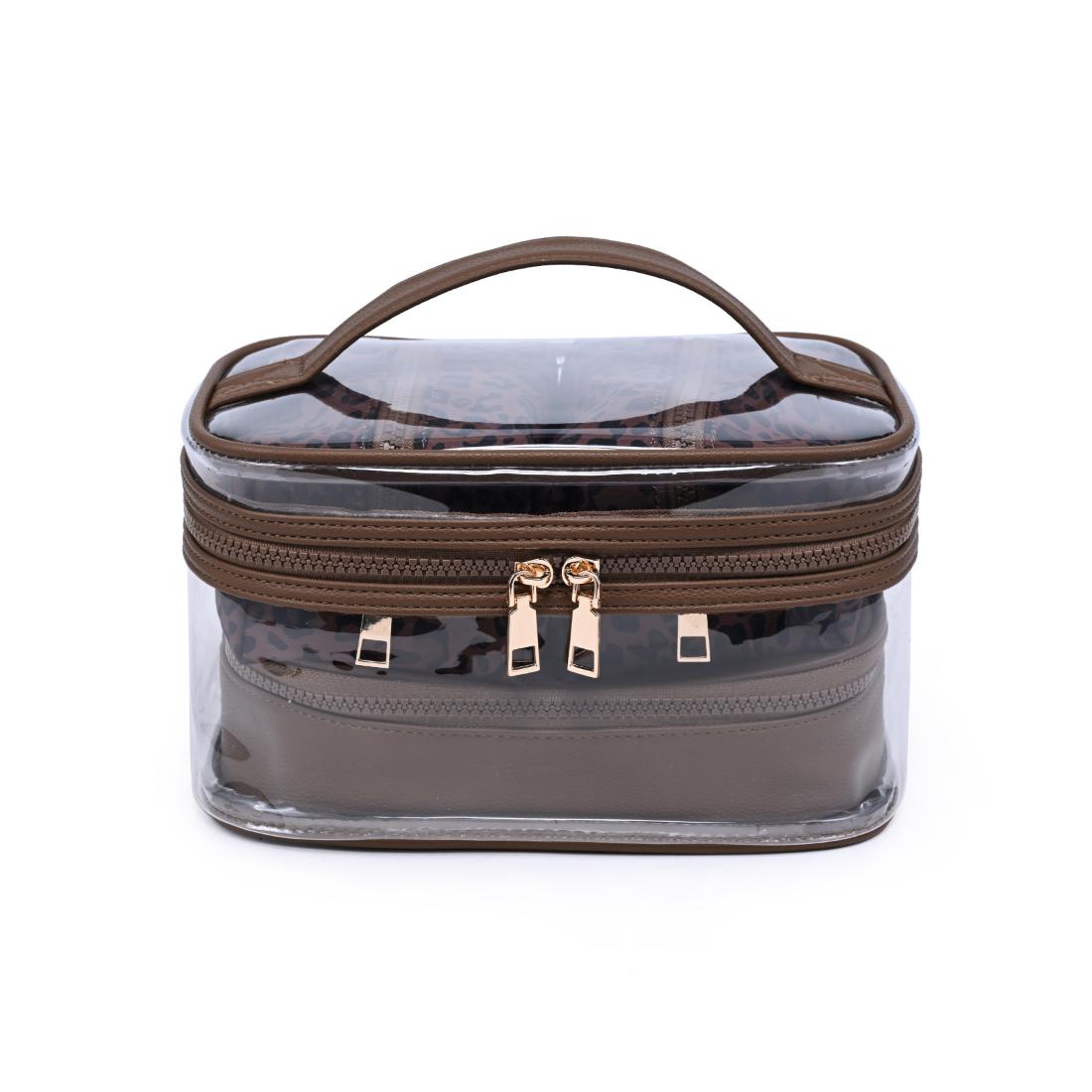 Urban Essentials Safari Chic - 4 Piece Train Case Set 840504215766 View 5 | Chocolate Leopard