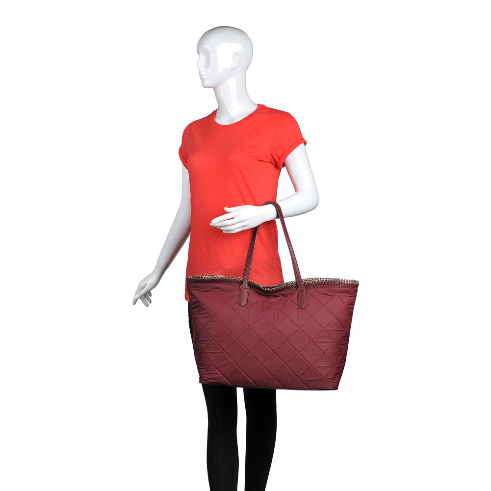 Product Image of Urban Expressions Rush Tote 840611156556 View 5 | Burgundy
