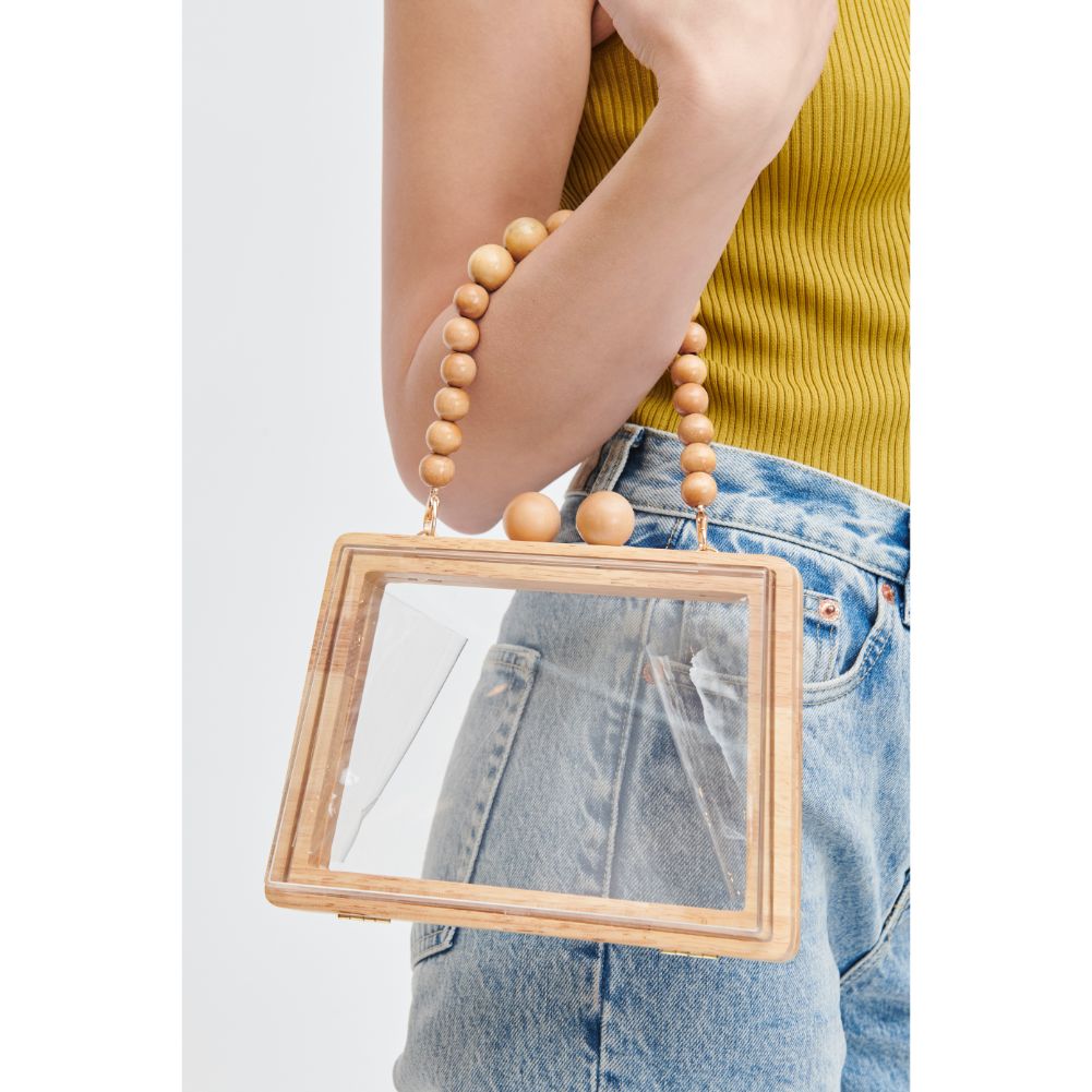 Woman wearing Natural Urban Expressions Talula Evening Bag 840611109101 View 4 | Natural
