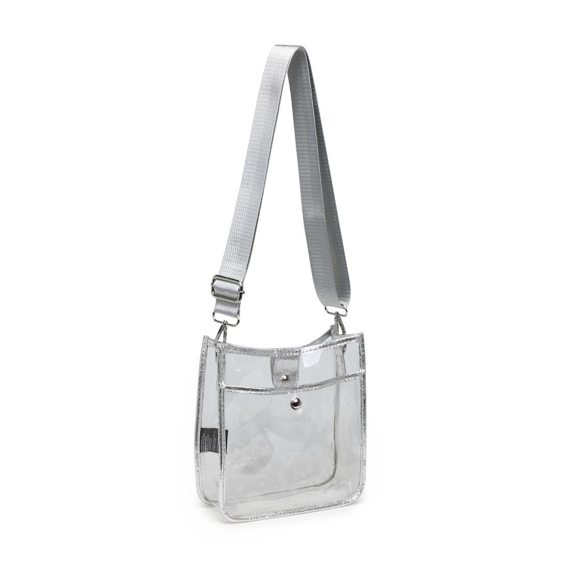 Product Image of Urban Expressions Beckham - Clear Crossbody 840504201424 View 6 | Silver