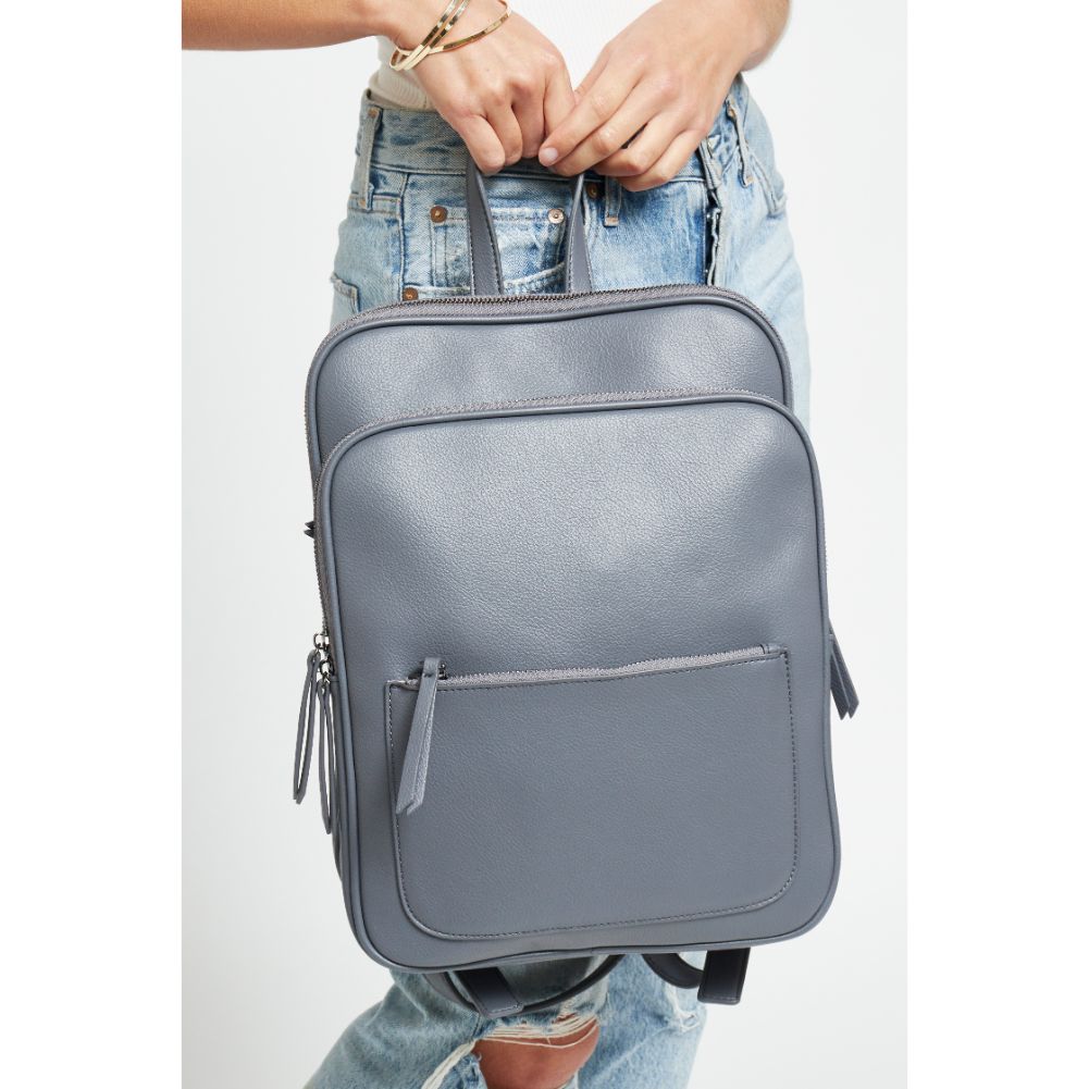Woman wearing Carbon Urban Expressions Carly Backpack 840611174437 View 3 | Carbon