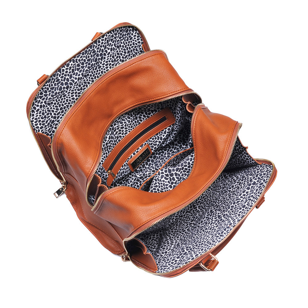 Product Image of Urban Expressions Adriana Satchel NA-840611159083 View 4 | Tan