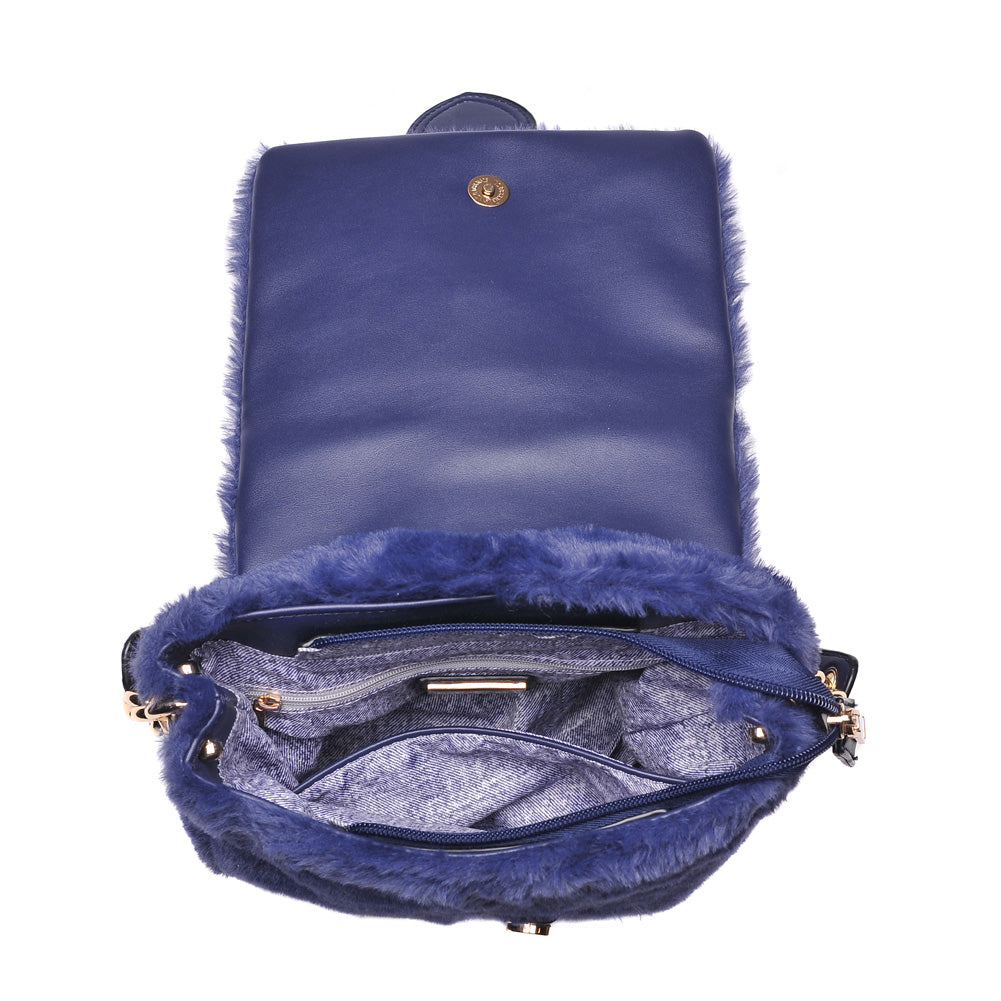 Woman wearing Navy Urban Expressions Sully Crossbody NA-840611154316 View 9 | Navy
