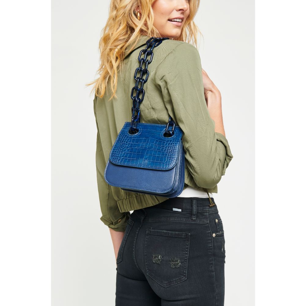 Woman wearing Navy Urban Expressions Whitney Crossbody 840611165206 View 3 | Navy
