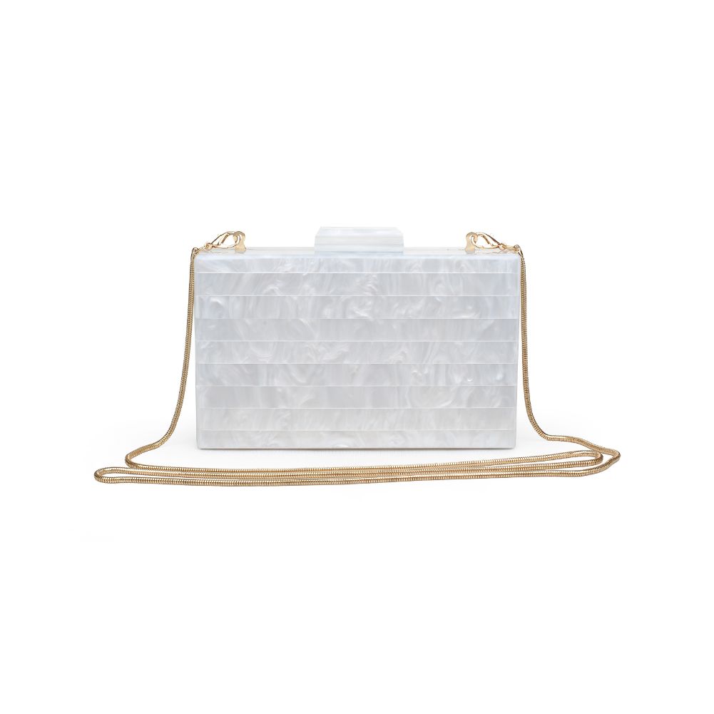 Product Image of Urban Expressions Ariel Evening Bag 840611171337 View 1 | Ivory
