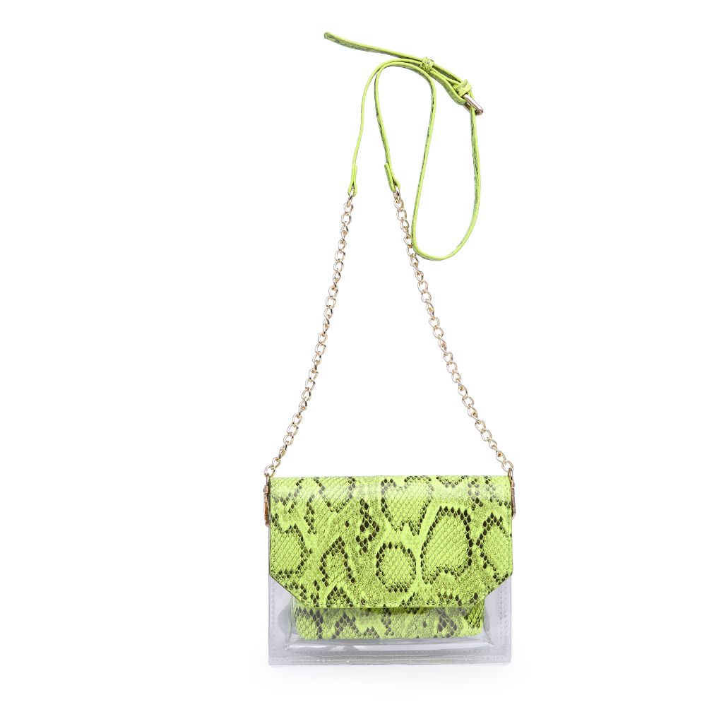 Product Image of Urban Expressions Tailgate - Snake Crossbody 840611162946 View 1 | Neon Yellow