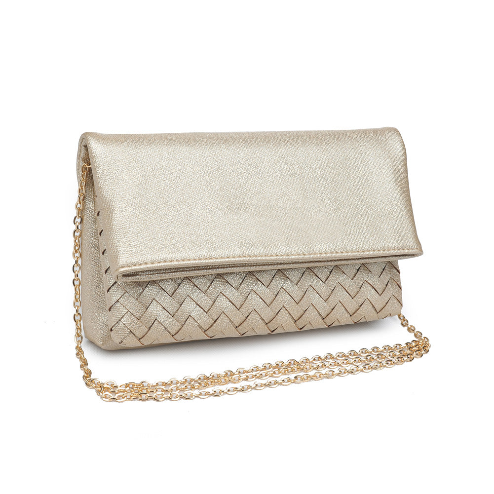 Product Image of Urban Expressions Ember Metallic Clutch NA-840611150738 View 2 | Gold