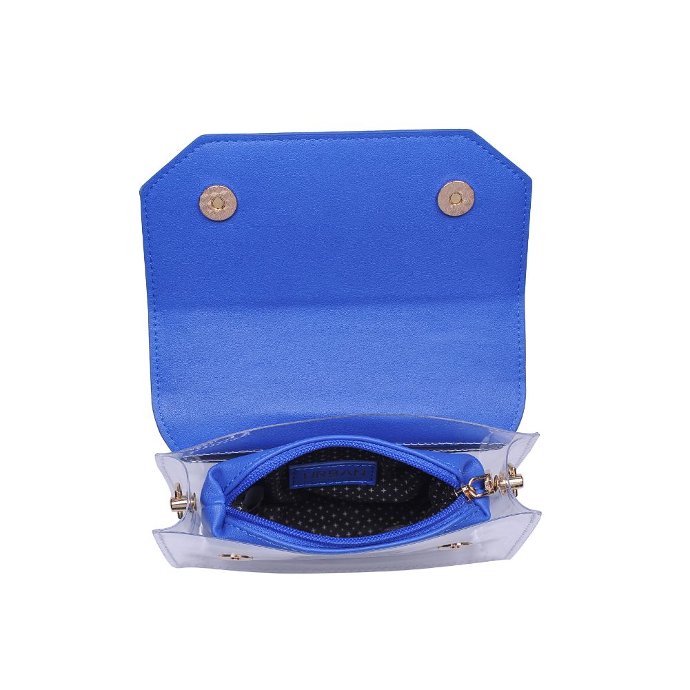 Woman wearing Royal Blue Urban Expressions Tailgate Clutch 840611160003 View 9 | Royal Blue