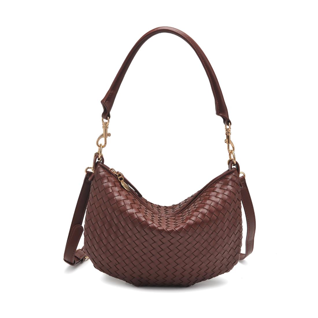 Urban Expressions Jordan - Woven Shoulder Bag 840504216428 View 1 | Chocolate