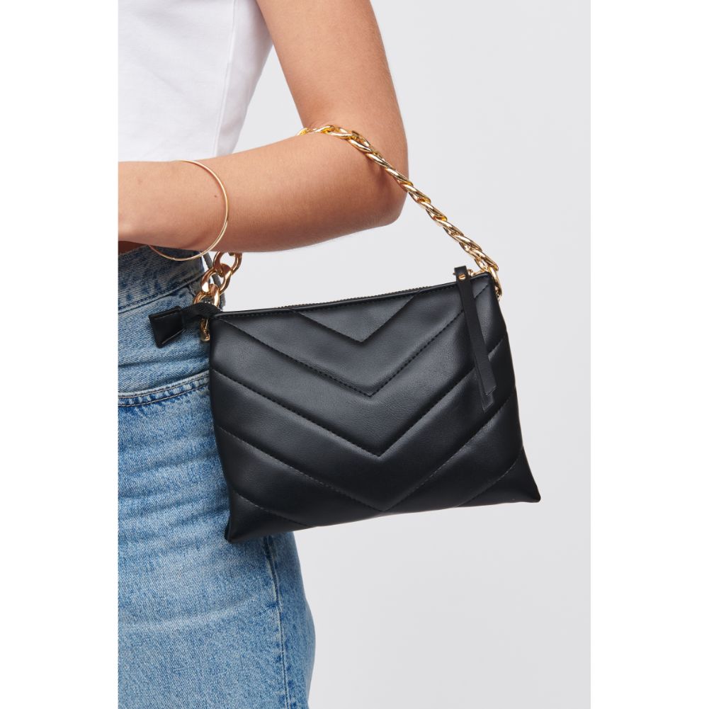 Woman wearing Black Urban Expressions Andie Crossbody 818209015592 View 4 | Black