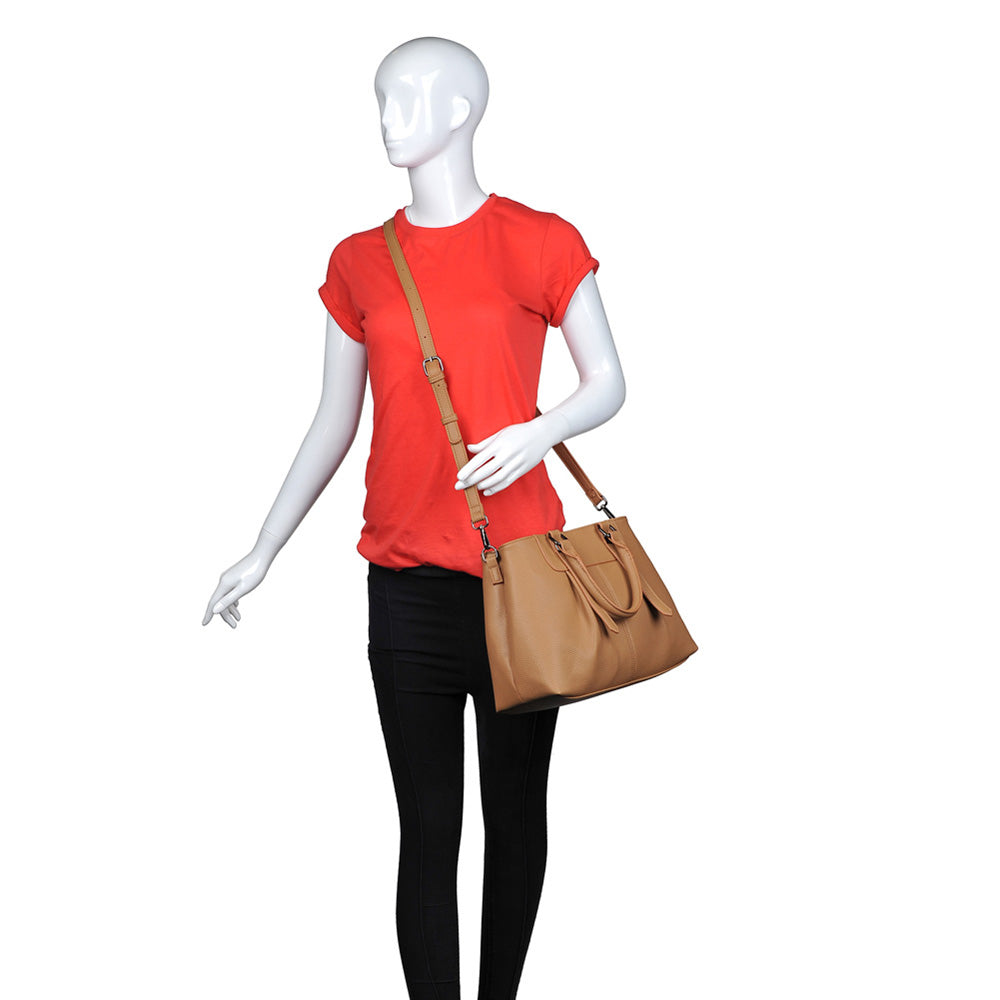 Product Image of Urban Expressions Austin Satchel NA-840611150554 View 5 | Camel