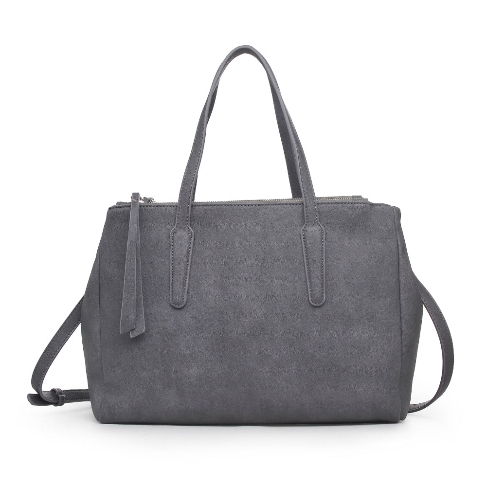 Woman wearing Carbon Urban Expressions Nora Satchel 840611178336 View 5 | Carbon