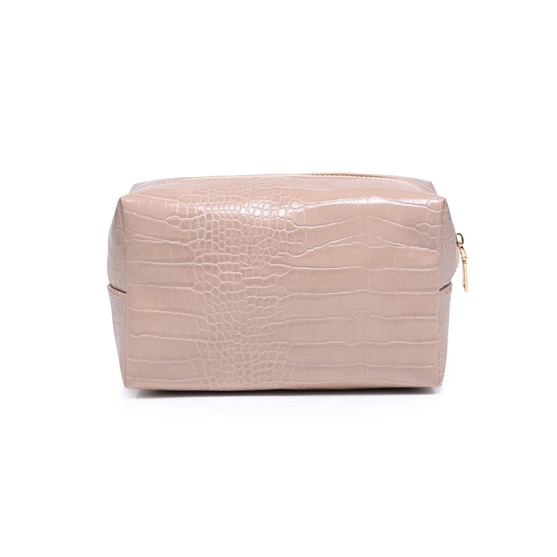 Urban Essentials Croc Chic Cosmetic & Travel Organizer Pouch 840504210037 View 7 | Natural