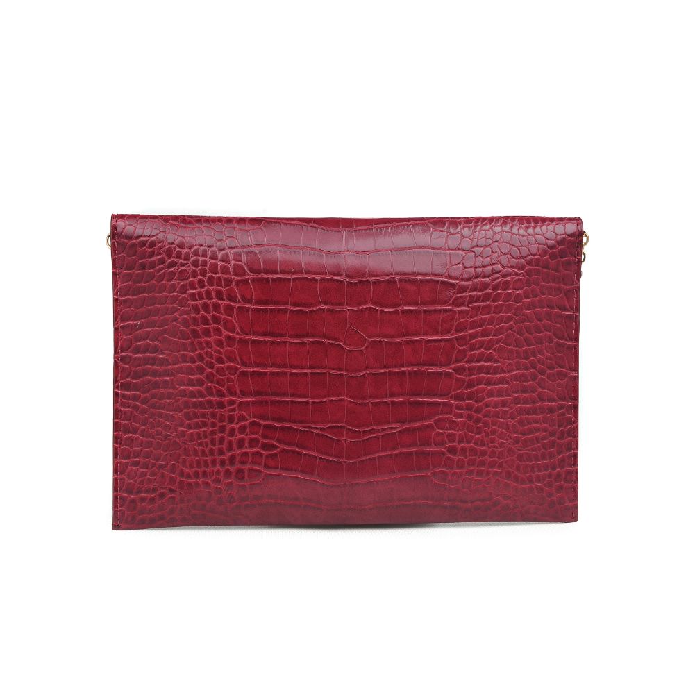 Product Image of Urban Expressions Evette Clutch 840611165527 View 3 | Burgundy