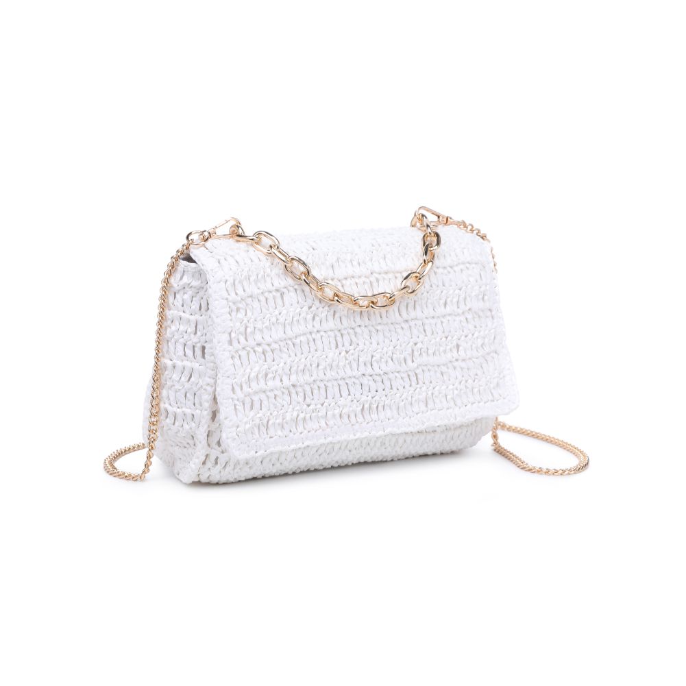Woman wearing White Urban Expressions Catalina Crossbody 840611111289 View 6 | White