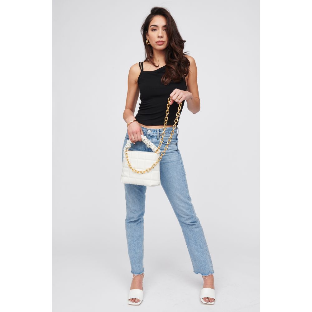 Woman wearing Ivory Urban Expressions Bexley Crossbody 818209015905 View 3 | Ivory
