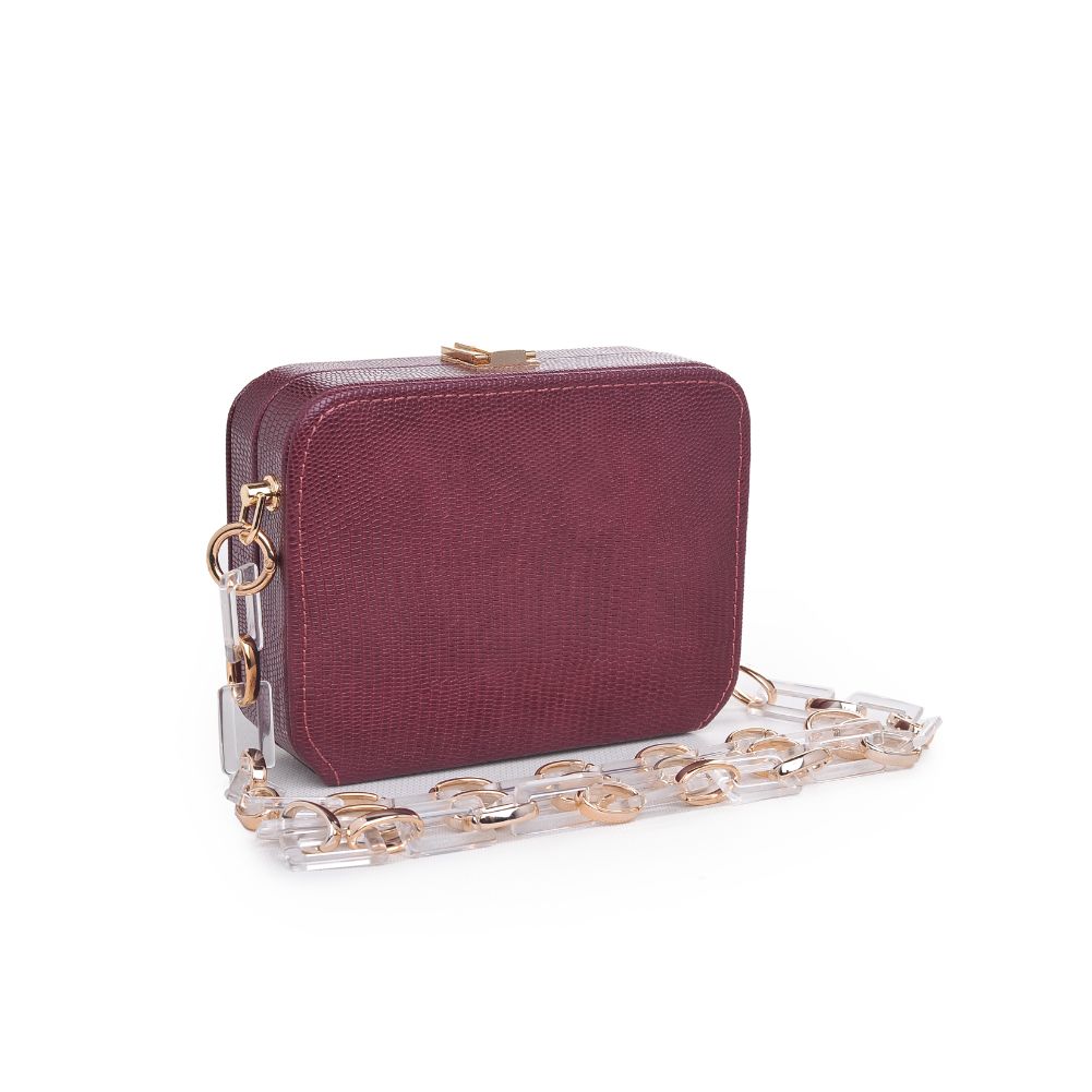 Product Image of Urban Expressions Gwen Lizard Evening Bag 840611173973 View 2 | Wine