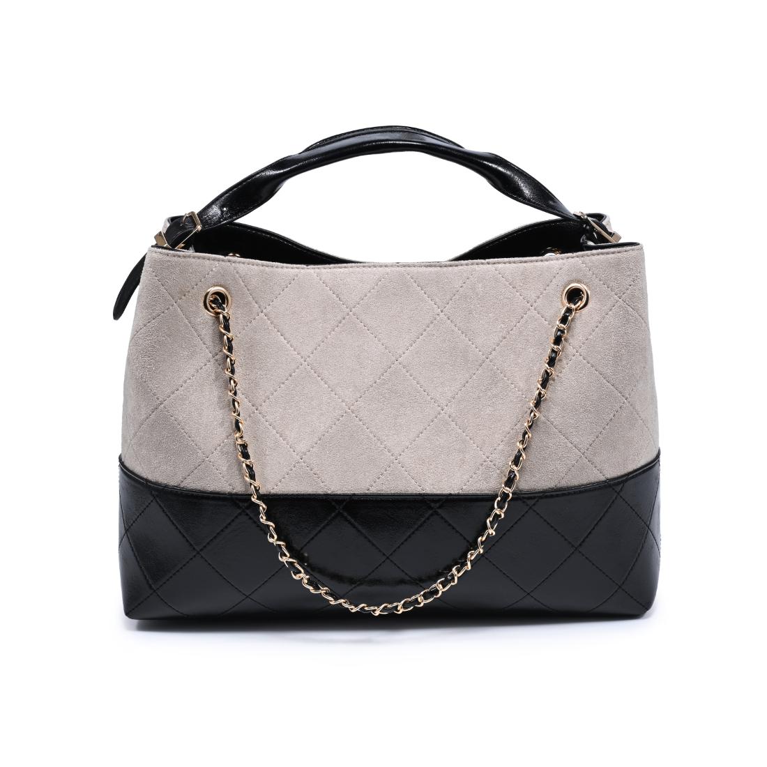 Woman wearing Stone Black Urban Expressions Eliana Tote 840504205569 View 7 | Stone Black