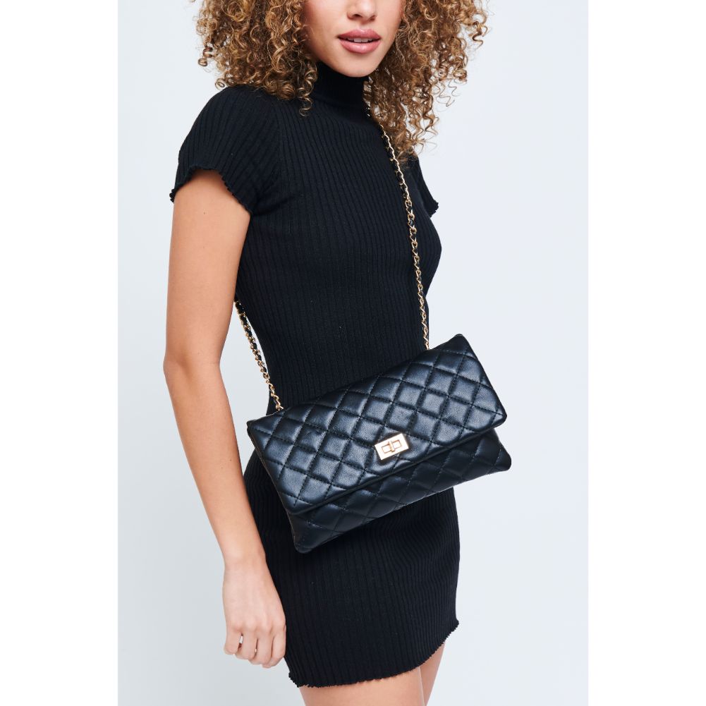 Woman wearing Black Urban Expressions Isabella Crossbody 840611180032 View 1 | Black