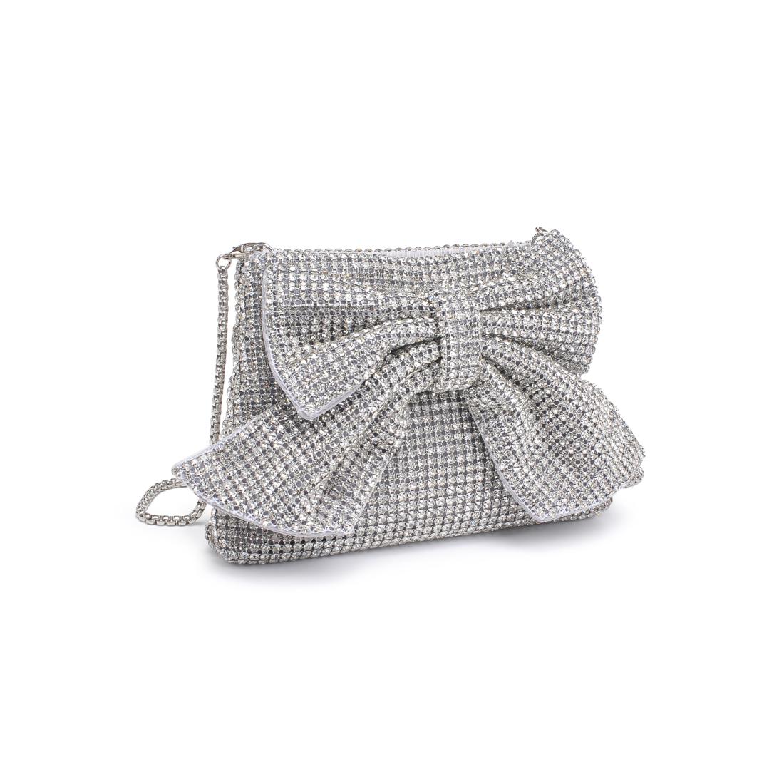 Product Image of Urban Expressions Gretchen Evening Bag 840611156389 View 6 | Silver