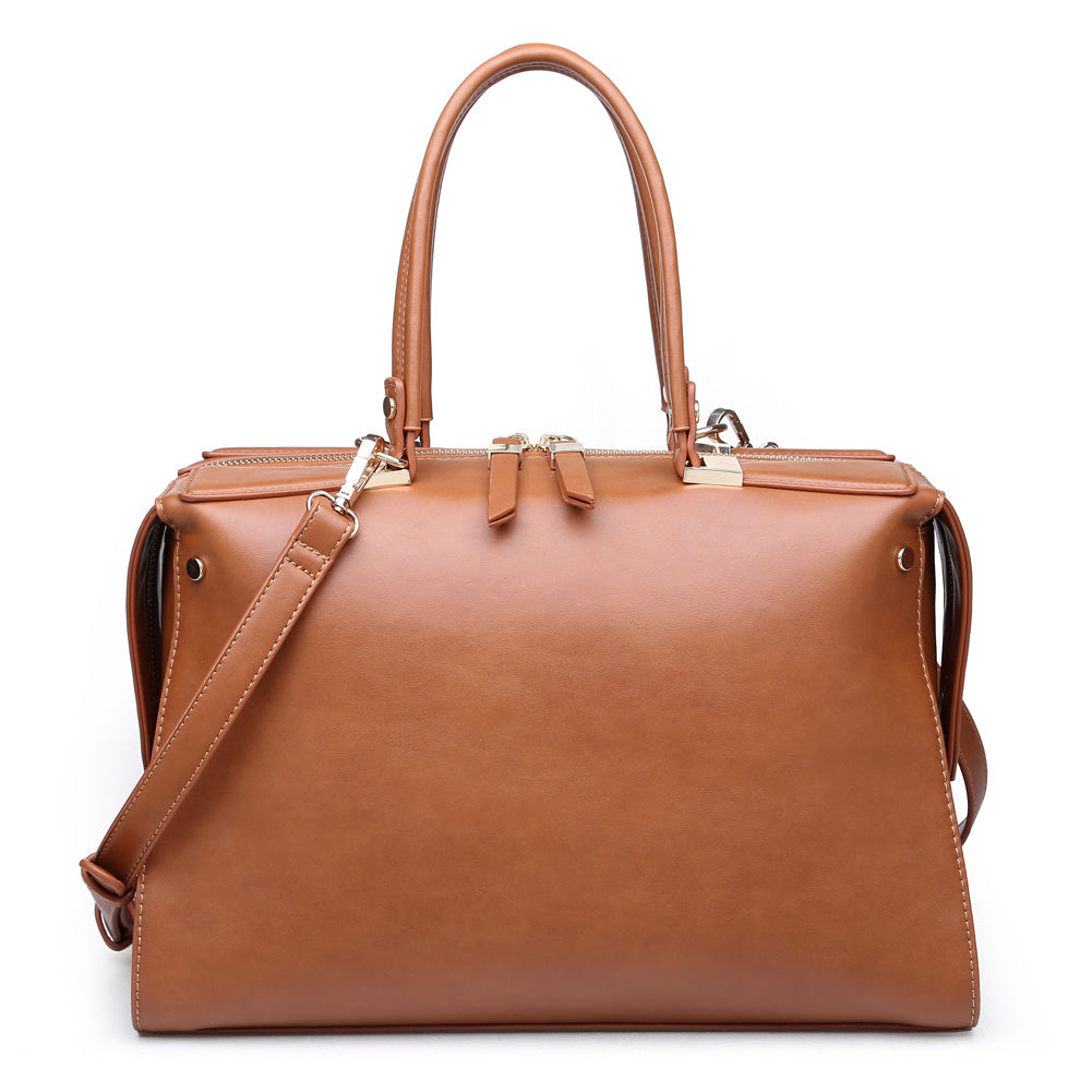 Product Image of Urban Expressions Nadia Satchel NA-840611149909 View 1 | Tan