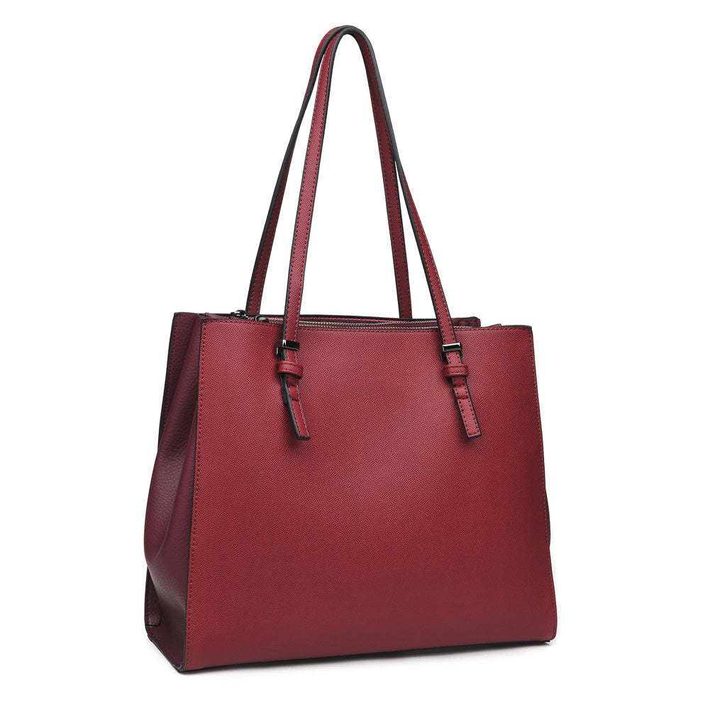 Product Image of Urban Expressions Tia Tote NA-840611150059 View 2 | Burgundy