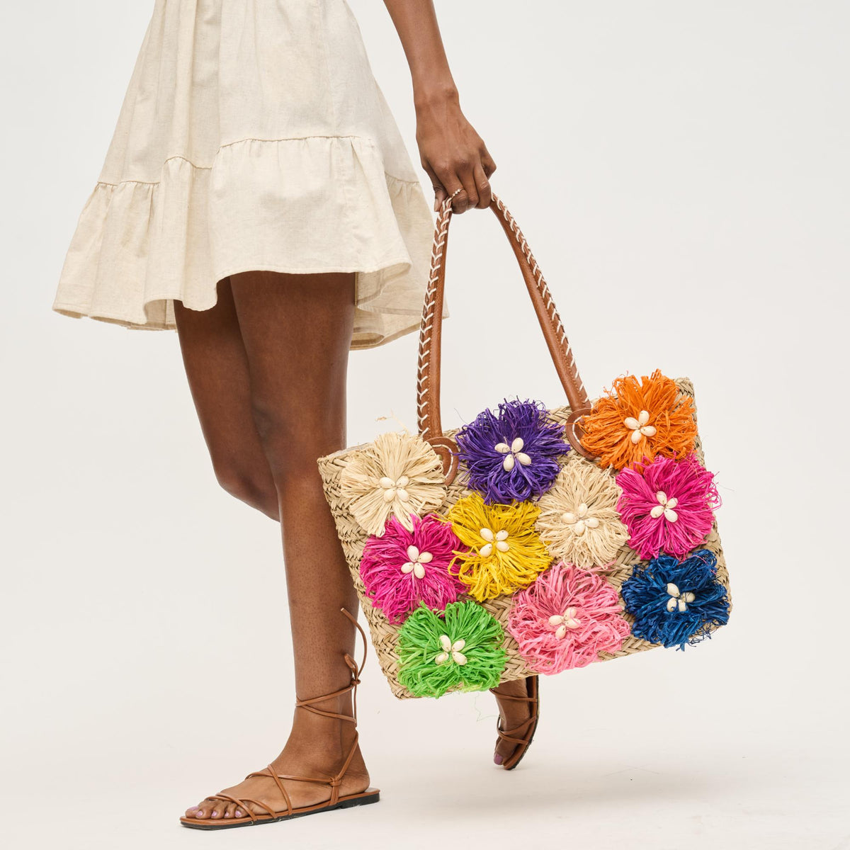Woman wearing Natural Urban Expressions Queenie Tote 840611141910 View 4 | Natural
