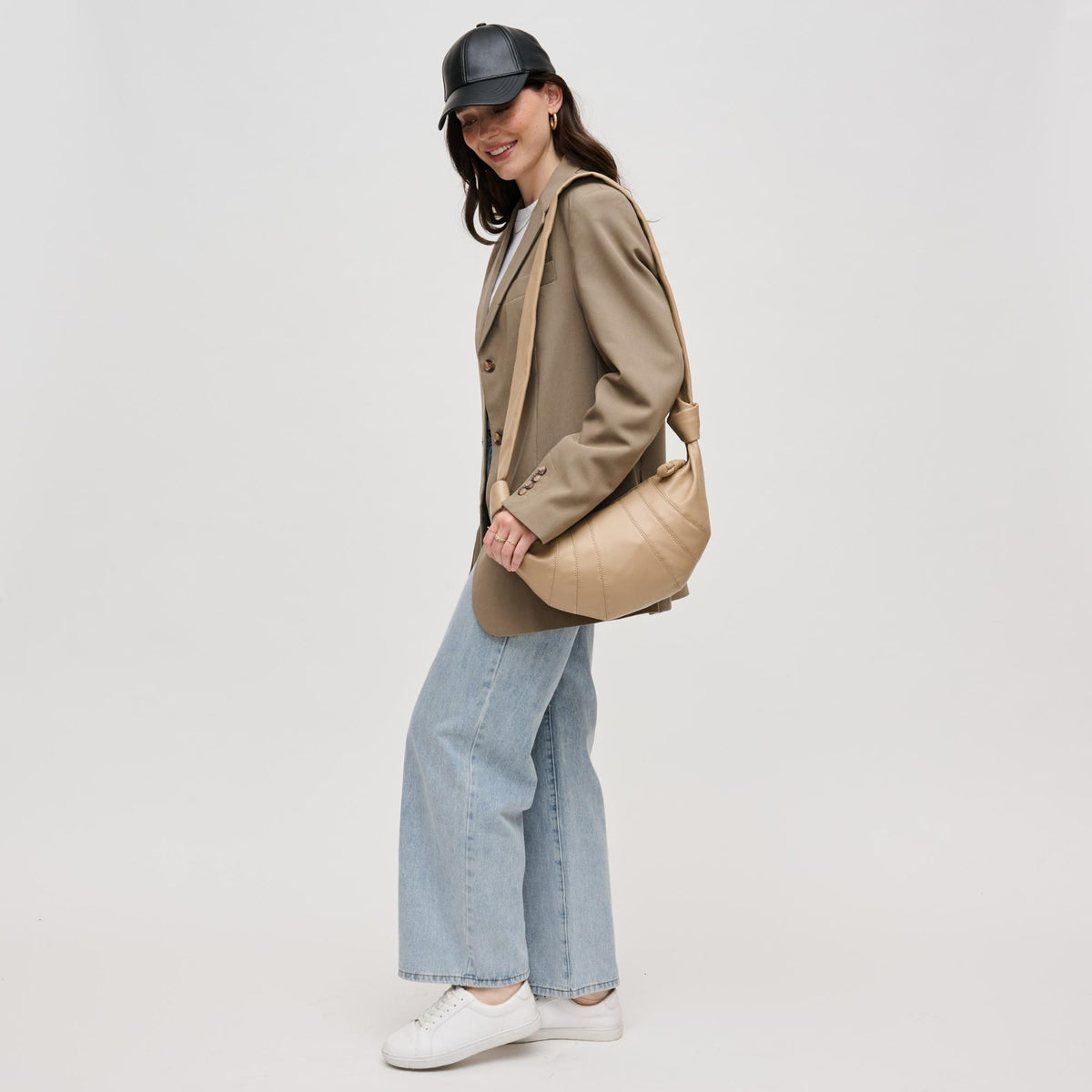 Woman wearing Natural Urban Expressions Davina Crossbody 840611136657 View 2 | Natural