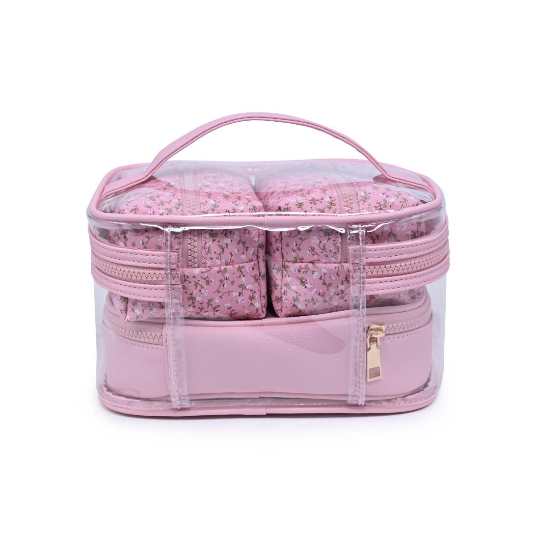 Urban Essentials Garden Glow - 4 Piece Train Case Set 840504215780 View 7 | Dusty Rose Floral