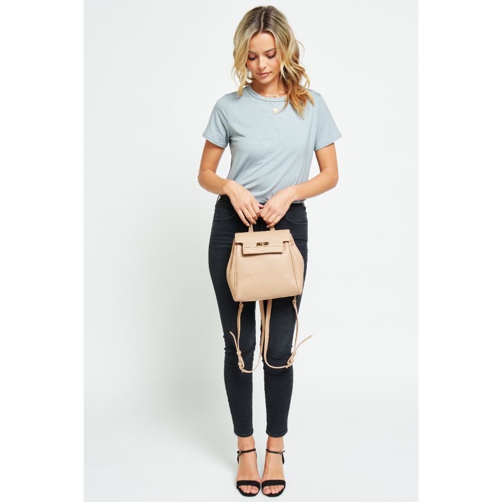 Woman wearing Natural Urban Expressions Turner Backpack 840611177032 View 3 | Natural