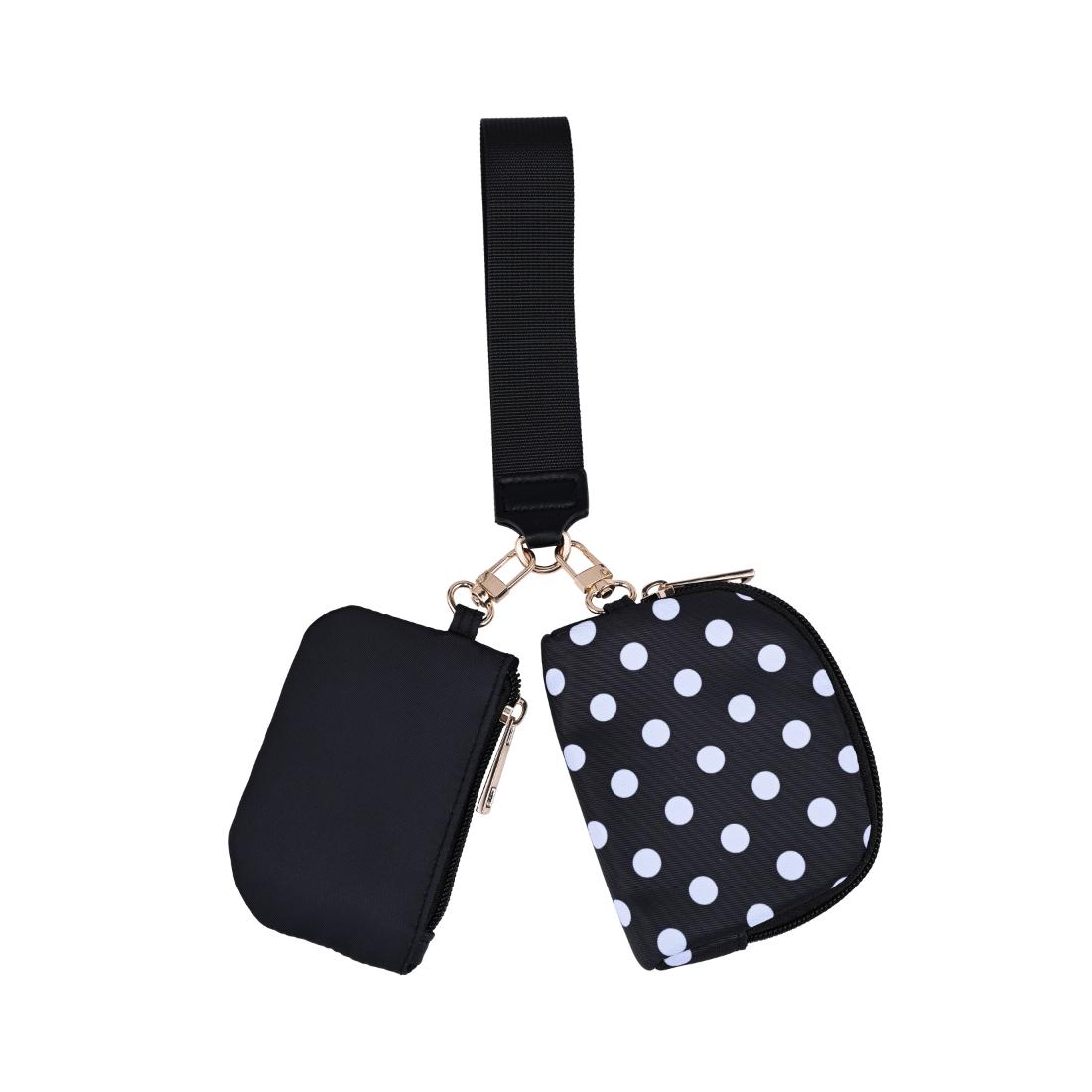 Urban Expressions Link & Carry - Polka Dot Wristlet 840504202704 View 5 | Black