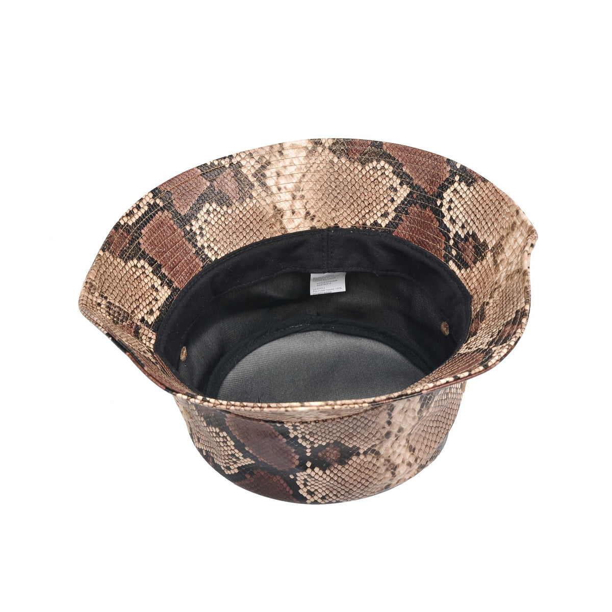 Product Image of Urban Expressions Vegan Leather Bucket Hat Bucket Hat 818209014809 View 8 | Natural Snake