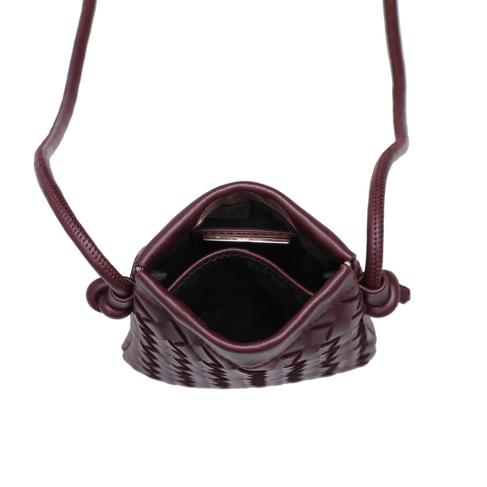 Product Image of Urban Expressions Jackie Crossbody 840611141972 View 8 | Burgundy
