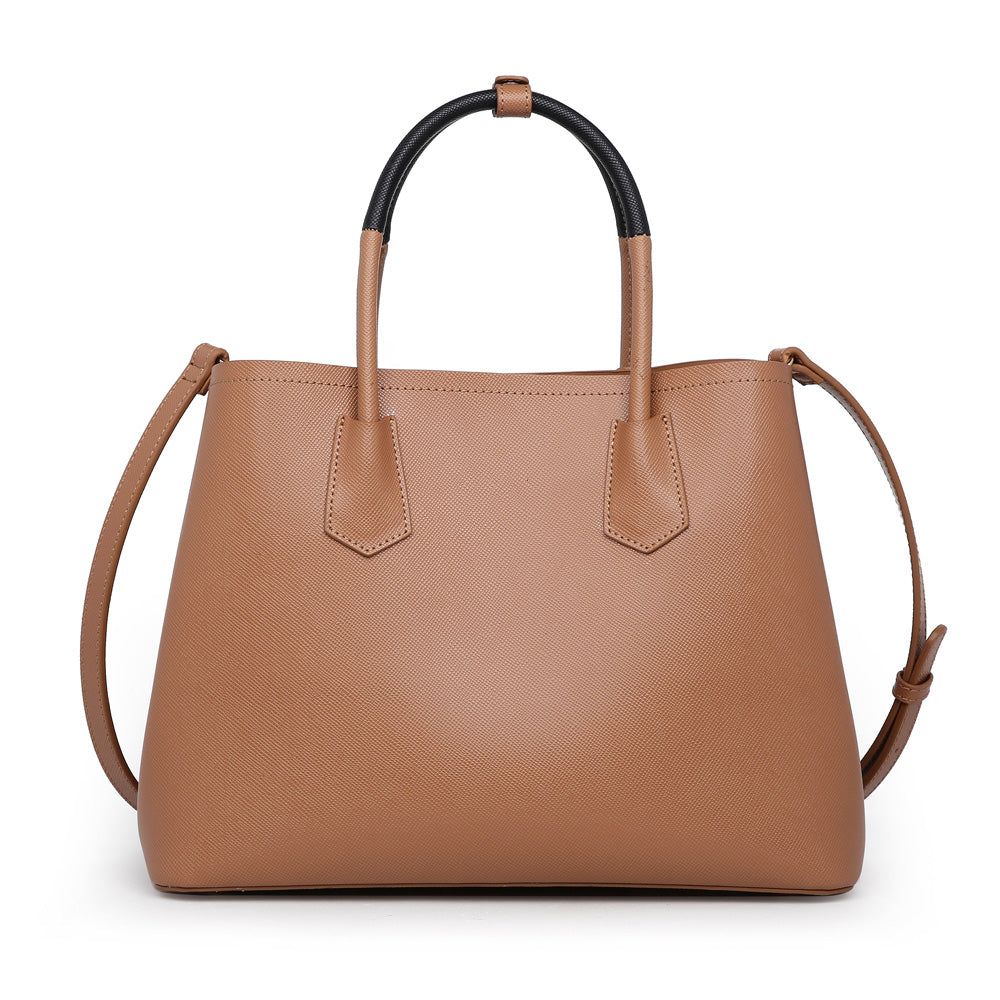 Product Image of Urban Expressions Collette Satchel NA-840611160539 View 3 | Tan