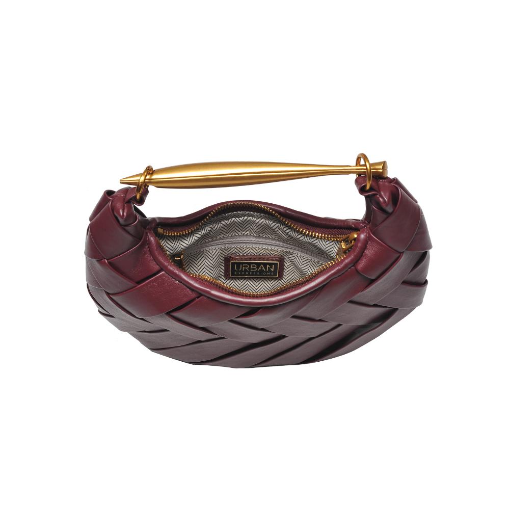 Woman wearing Wine Urban Expressions Ursula Crossbody 840611193766 View 9 | Wine