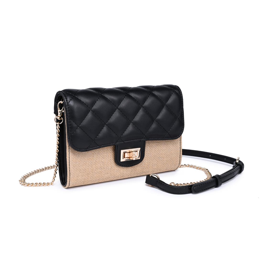 Urban Expressions Shelly - Straw Crossbody 840504203039 View 6 | Natural Black