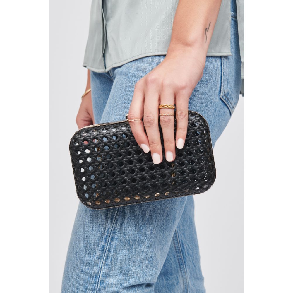 Woman wearing Black Urban Expressions Itzel Minaudiere 840611100061 View 4 | Black