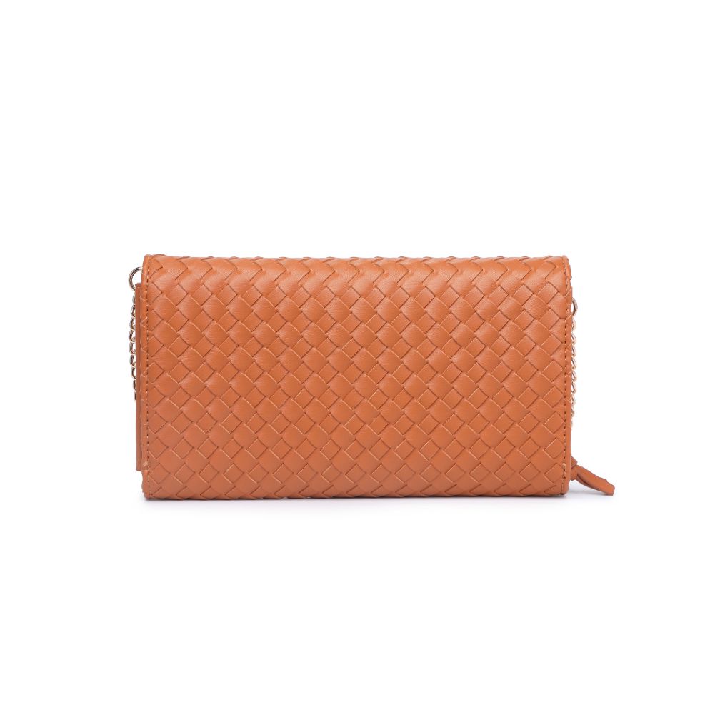 Woman wearing Tan Urban Expressions Wallis Crossbody 840611107534 View 7 | Tan