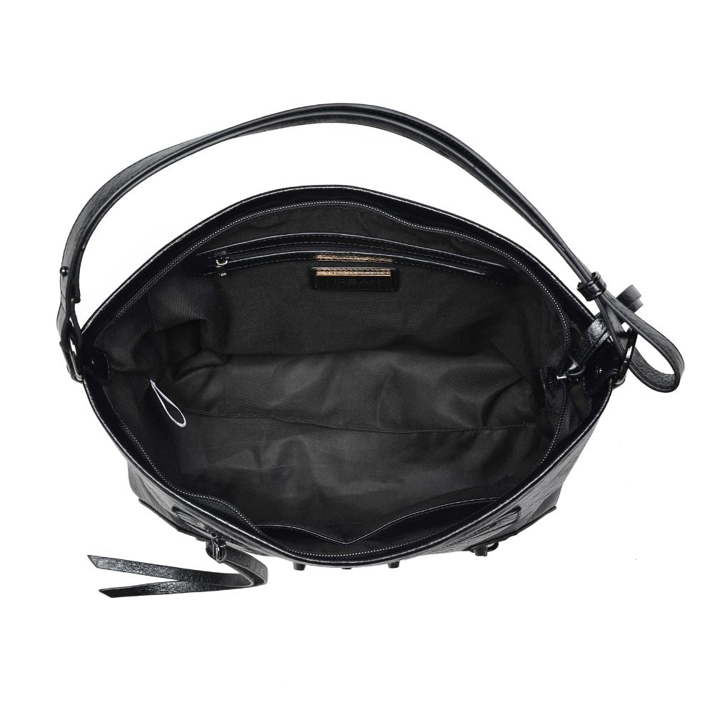 Woman wearing Black Urban Expressions Yolonda Hobo 840611105646 View 9 | Black