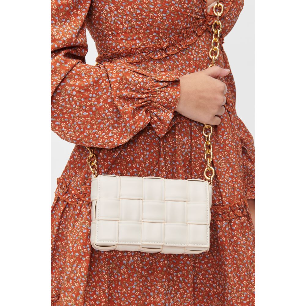 Woman wearing Oatmilk Urban Expressions Holden Crossbody 840611101242 View 1 | Oatmilk