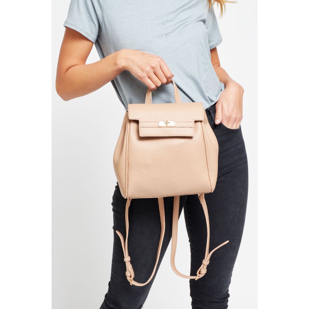 Woman wearing Natural Urban Expressions Turner Backpack 840611177032 View 4 | Natural