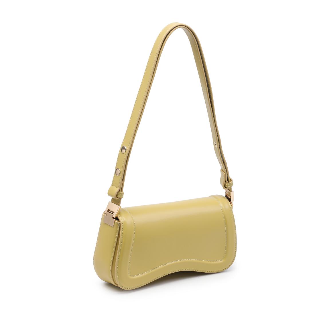 Woman wearing Chartreuse Urban Expressions Max Shoulder Bag 840504208454 View 6 | Chartreuse