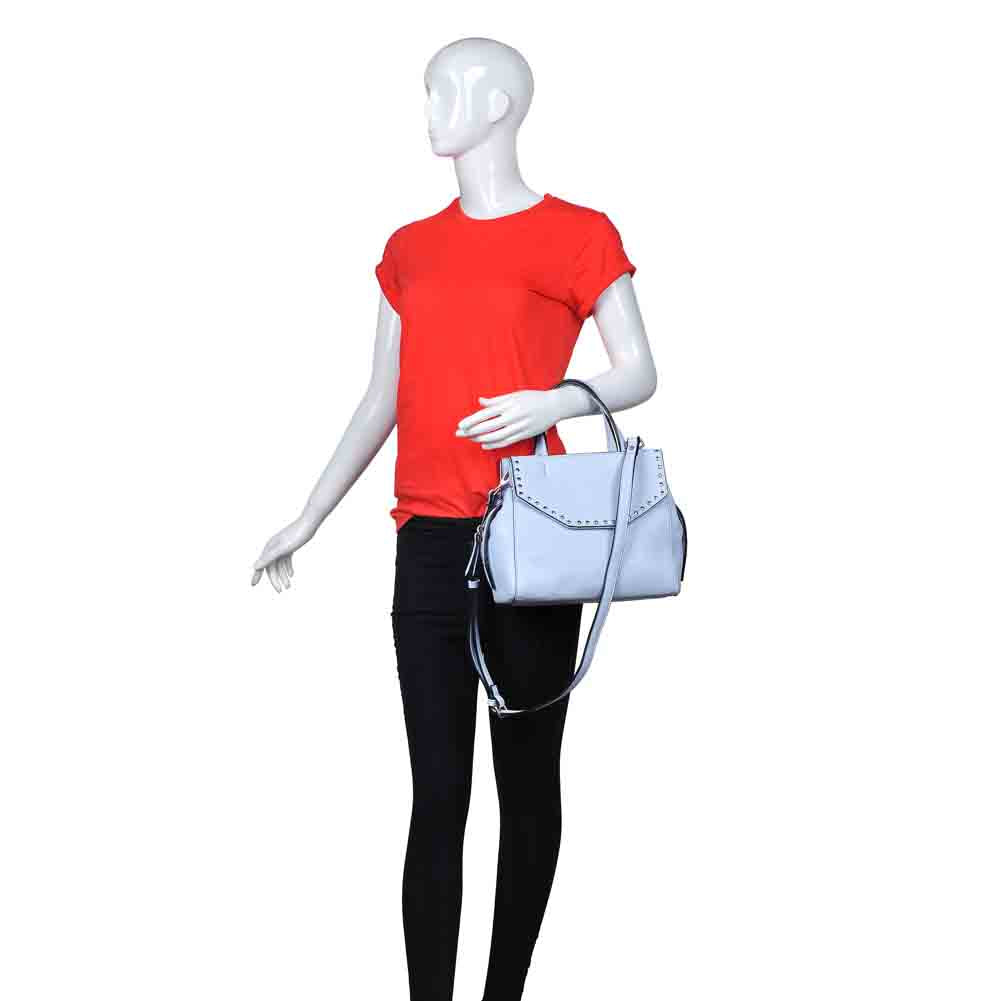 Product Image of Urban Expressions Edison Satchel NA-840611147493 View 5 | Sky Blue